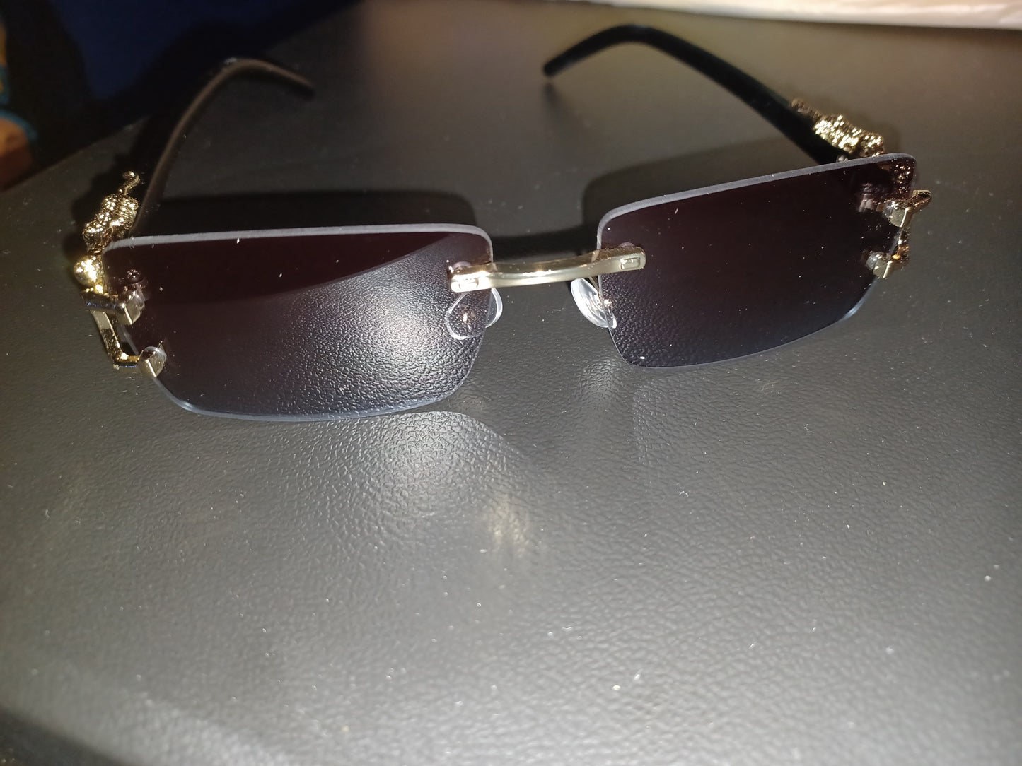 brown/blue Fashion Fashion with Anti-Glare - Metal Frame, Gradient Lens