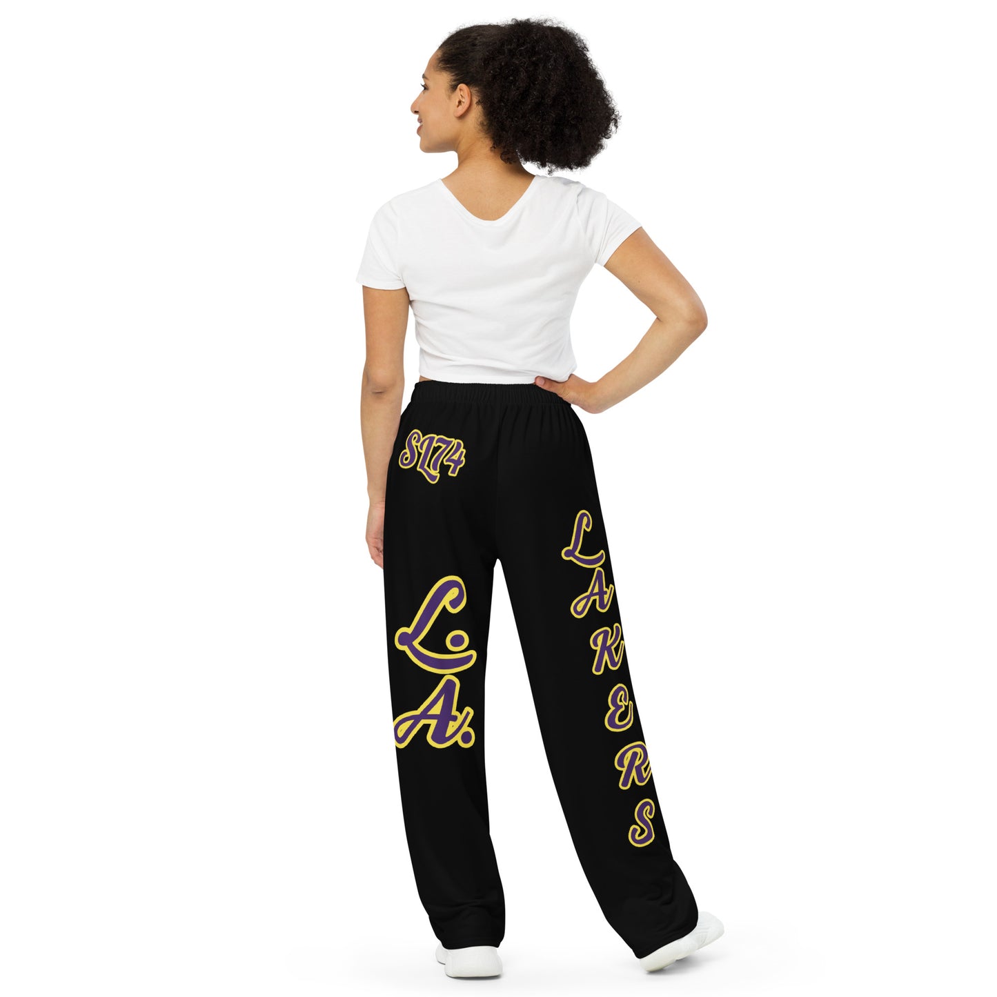 Black mamba All-over print unisex wide-leg pants