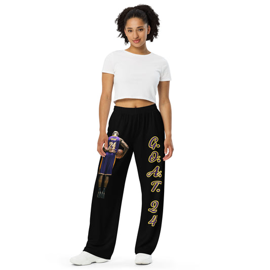 Black mamba All-over print unisex wide-leg pants