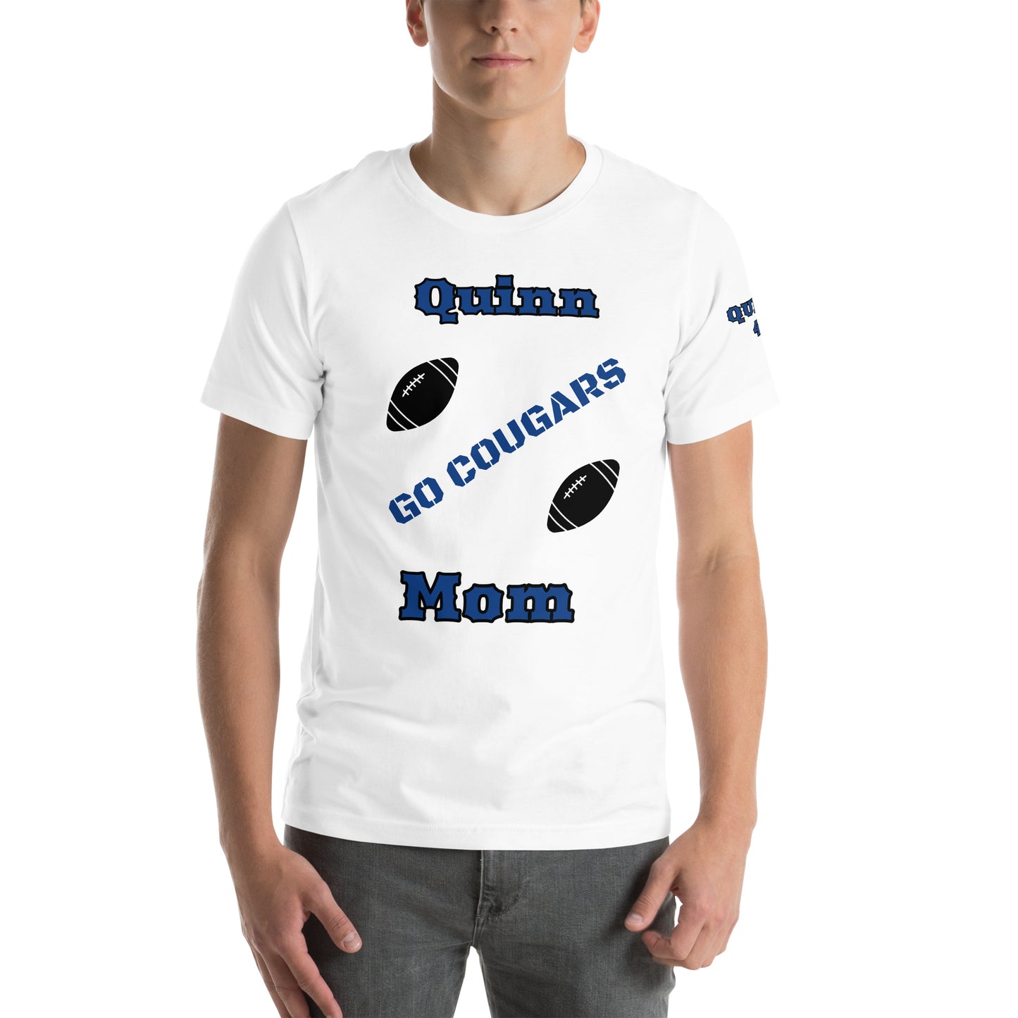 Quinn Mom football Unisex t-shirt