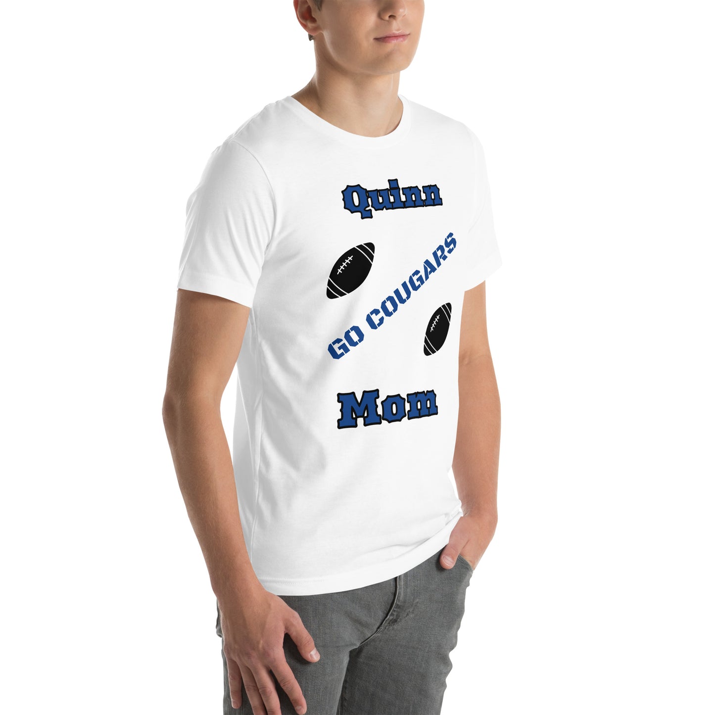 Quinn Mom football Unisex t-shirt